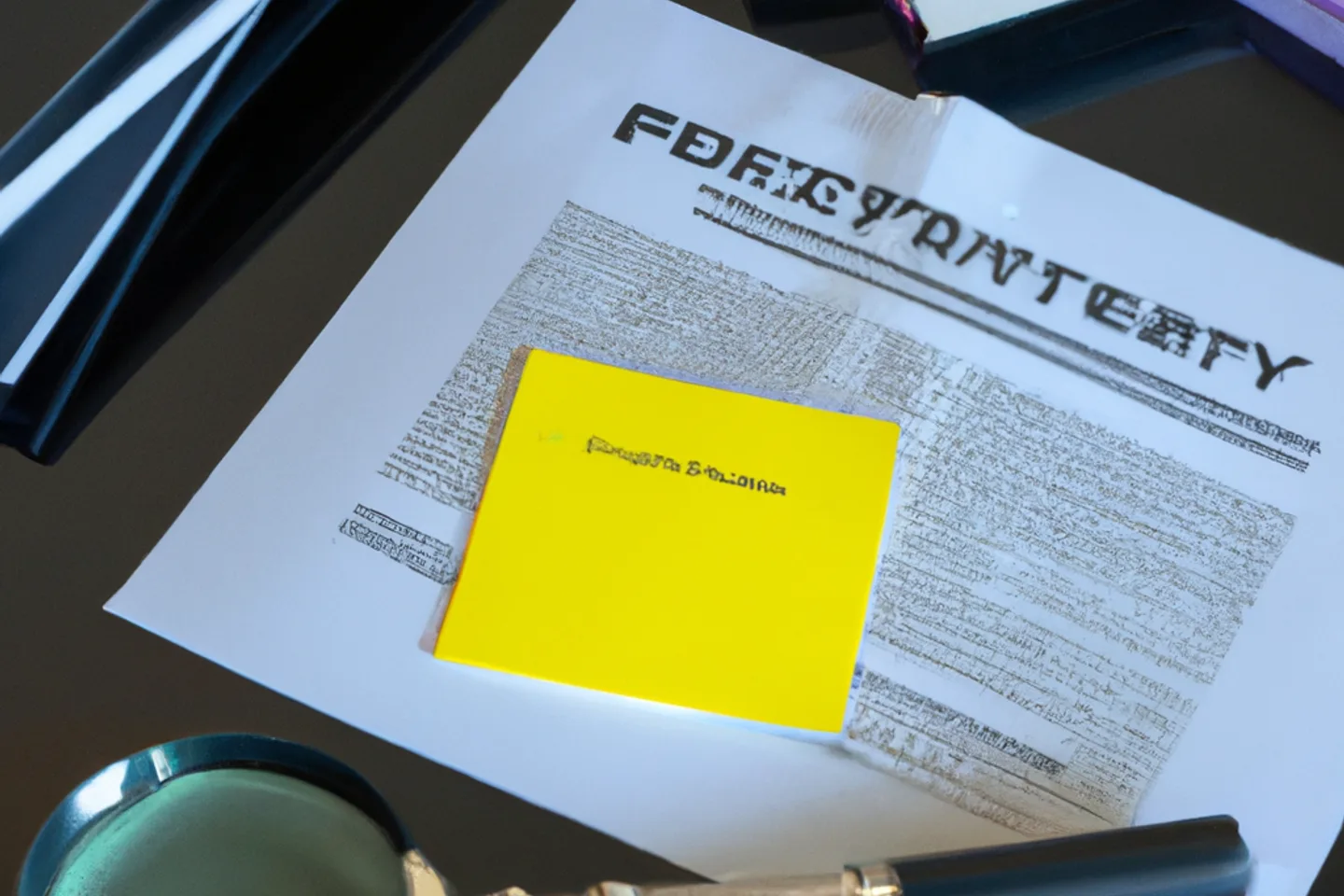 Title documents and property deed with a question mark representing title issues in New Jersey