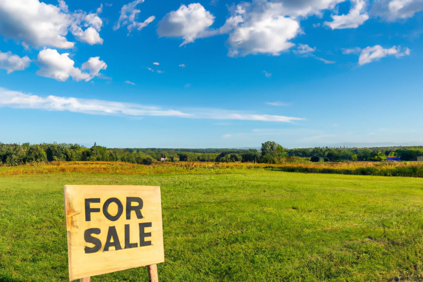 New Jersey vacant land parcel with a sold sign representing a fast cash land sale