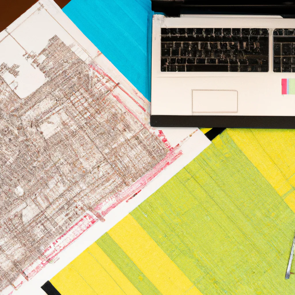 Architect reviewing land development site plans and zoning maps at a desk