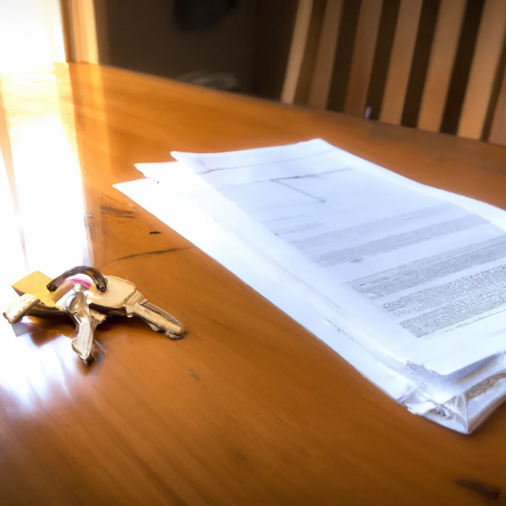 Closing table with deed and keys for a New Jersey land sale